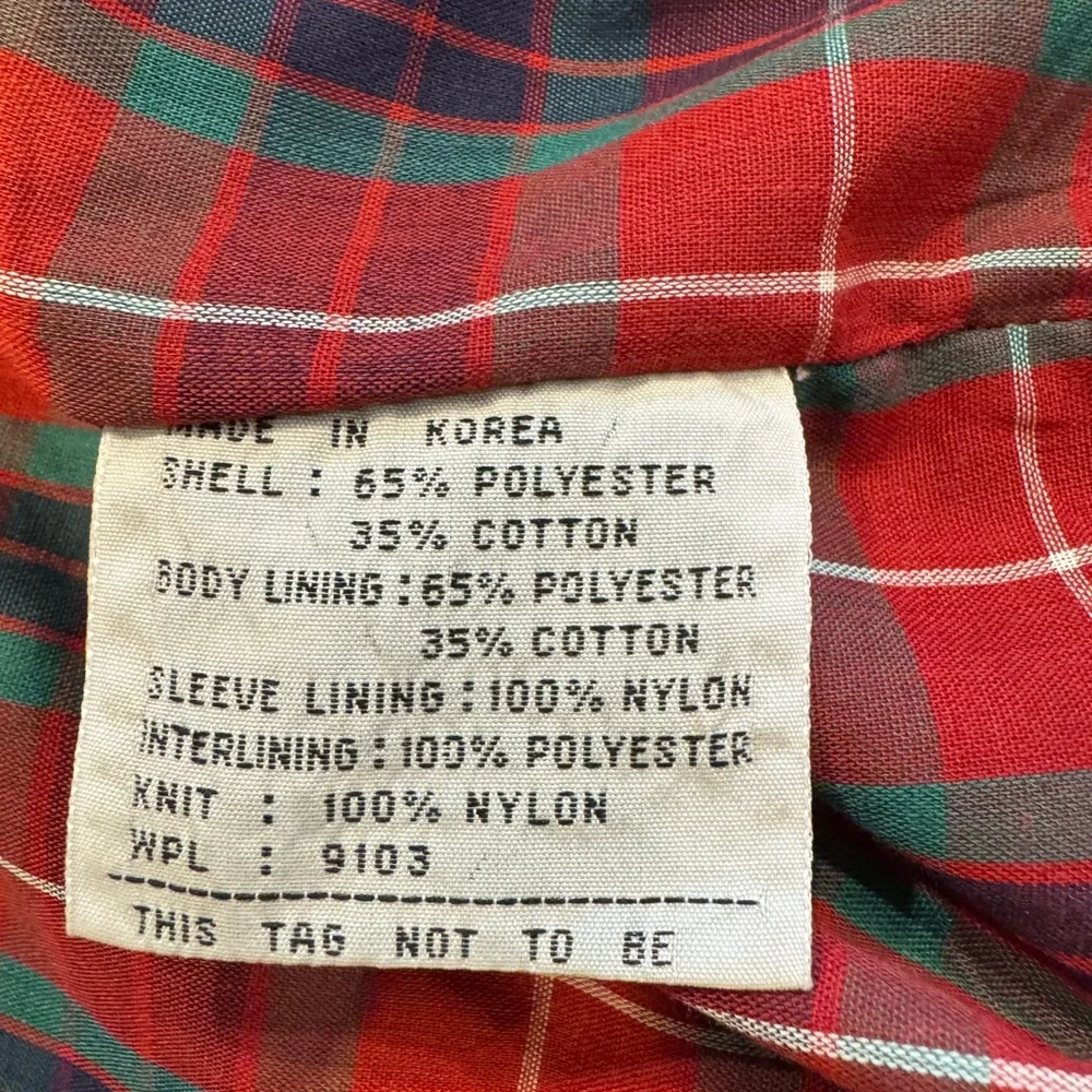 Vintage Land & Lakes Gordon Ferguson Bomber Jacket Flannel Lined Classic Neutral